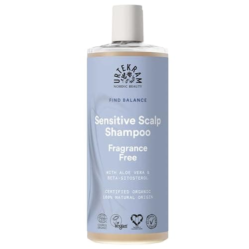 Image of Urtekram Fragrance Free Shampoo - Certified Organic Shampoo Vegan, Fragrance-Free for Sensitive Scalp, Aloe Vera & Glycerin, Gentle Cleansing & Moisture, 500 ml (Pack of 1)