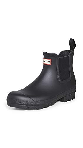 Image of HUNTER Mens Original Chelsea Wellies Boots Black 11 UK