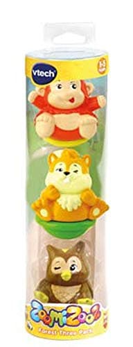 Image of Vtech 80-439504 ZoomiZooz Set of 3 Forest Animals, Baby Animals, Multi-Coloured