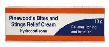 Image of Pinewood's Bite & Stings Relief Cream - Hydrocortisone 1% w/w (1 x 10g Tube)