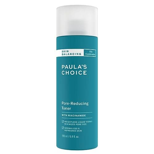 Image of Paula's Choice Skin Balancing Pore Reducing, Hydrating Toner - Refines Enlarged Pores & Tackles Blackheads - with Niacinamide & Adenosine - Combination to Oily Skin - 190 ml