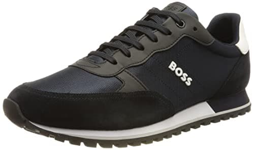 Image of BOSS Mens Running Trainers Runners Lace Up Lightweight Navy 6 (40)