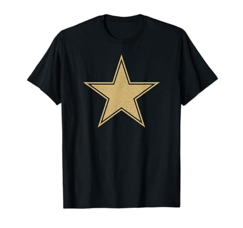 Image of GOLD STAR ON A TEE T-Shirt