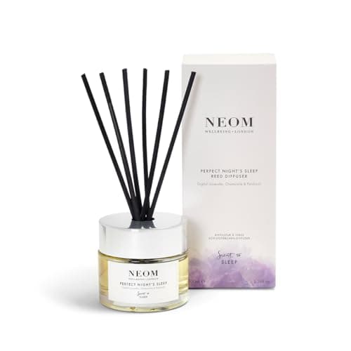 Image of NEOM- Perfect Night's Sleep Reed Diffuser, 100ml | Lavender, Chamomile & Patchouli| Essential Oil Reed Diffuser | Scent to Sleep