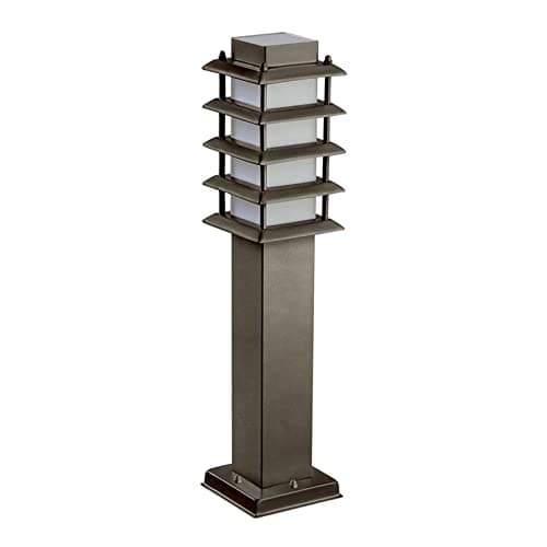 Image of Forlight Siljan - 1 Light Outdoor Bollard Light Brown IP55