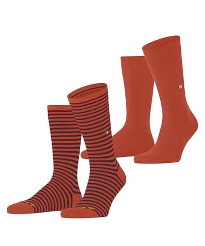 Image of Burlington Men's Everyday Stripe Mixed Multipack M So Cotton Patterned 2 Pairs Socks, Yellow Sunset 8038, 6.5-11