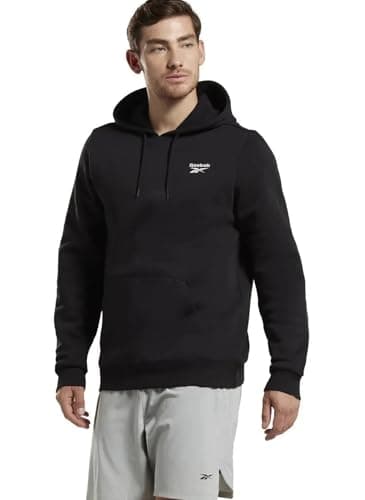 Image of Reebok Men's Identity Fleece Hoodie, Black, L