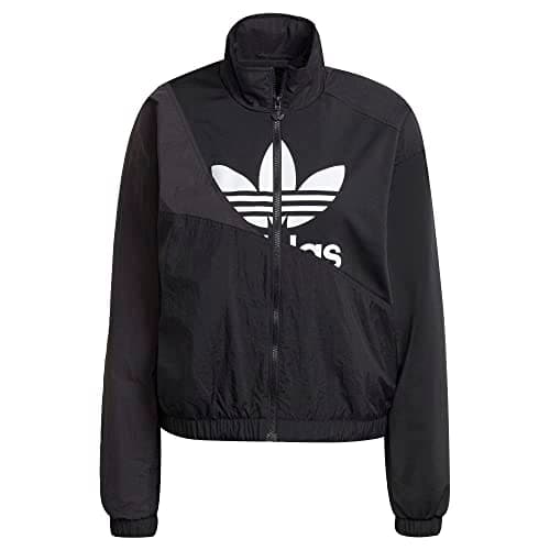 Image of adidas Originals Women's Adicolor Split Trefoil Track Top, Black, Large