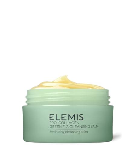 Image of ELEMIS Pro-Collagen Green Fig Cleansing Balm 50g - Anti-Aging, Hydrating, Gentle Makeup Remover, Deep Cleansing, Restores Skin's Radiance, For All Skin Types