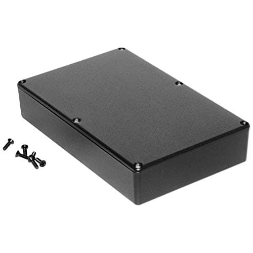 Image of Hammond 1590DDBK Diecast Enclosure Black (187.5 x 119.5 x 37mm)