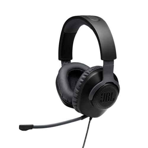 Image of JBL Quantum 100 Wired Over-Ear Gaming Headset with Boom Mic, Multi-Platform Compatible, Black