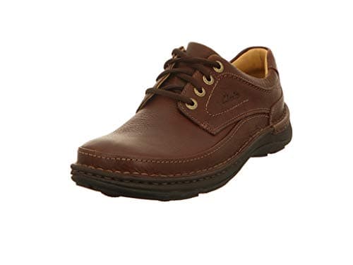 Image of Clarks Nature Three Mens Mahogany Leather, 10.5