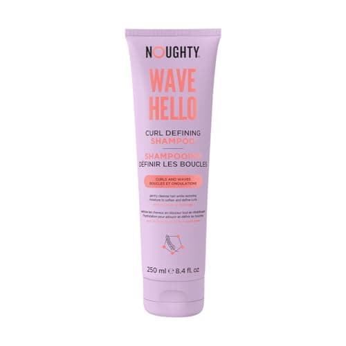 Image of Noughty 97% Natural Wave Hello Curl Defining Shampoo Sulphate Free Vegan Haircare Vitamin Rich Formula for Curly & Wavy Hair 250ml