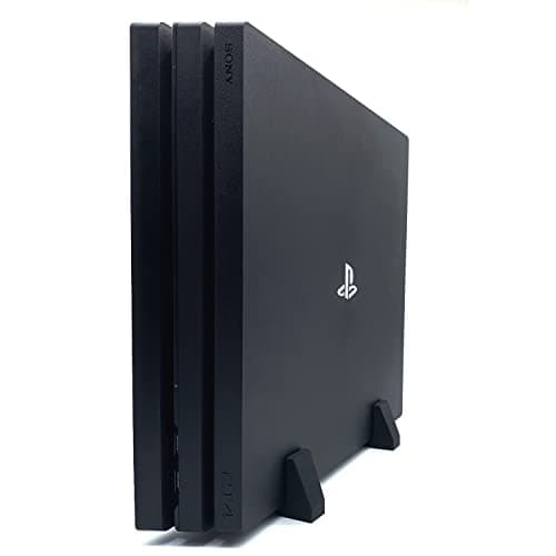 Image of XM&QY PS4 Pro Vertical Stand for Playstation 4 Pro Silicone Feet Vertical Stand Base Non-Slip Enough Space for Cooling (Black)