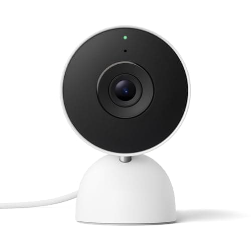 Image of Google Nest Cam Indoor (Wired, 3rd Gen) – Indoor Security Camera with 2K Video – Works with Google Home – Built with Gemini – Snow