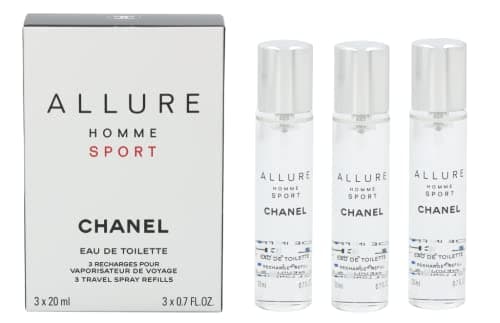 Image of Chanel Allure Homme Sport Travel Set EDT Spray 60 ml