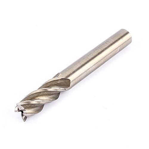 Image of End Mill Bit, 8mm HSS CNC Carbide Straight Shank 4 Flute End Mill Cutter Drill Bit 8x19x63mm CNC Milling Tool