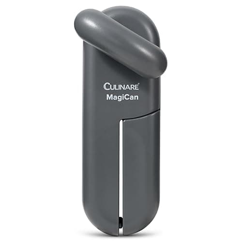 Image of Culinare MagiCan Tin Opener, Grey, Plastic/Stainless Steel, Manual Can Opener, Comfortable Handle for Safety and Ease