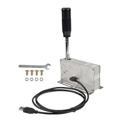Image of Qsvbeeqj PC Racing Sequential Shifter Fast Speed Response Aluminum Alloy Gear Controller Compatible For Major Wheel Aluminum Alloy Racing Gear