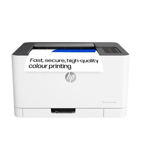 Image of HP Colour Laser 150nw Wireless Printer | White | Easy mobile printing with the Smart app | World’s smallest colour laser in its class | USB 2.0 high speed connectivity | Speeds up to 18/4 ppm in A4