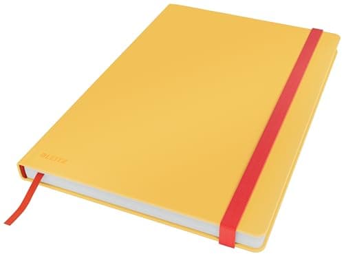 Image of Leitz Large (B5) Ruled Hardcover Notebook, 80 Sheet, Cosy Range, Warm Yellow, 44830019