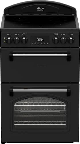 Image of Leisure Classic CLB60ECK 60cm Wide Single Oven Electric Cooker with Ceramic Hob - Black - A/A Rated