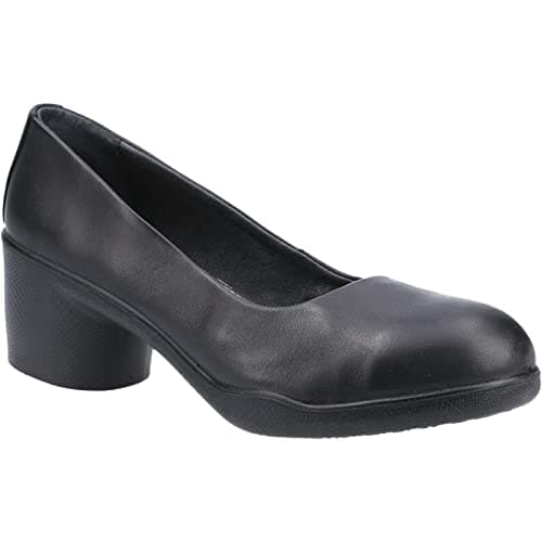 Image of Amblers Safety Female AS607 Brigitte Ladies Safety Court Shoe, Black, Size UK 8