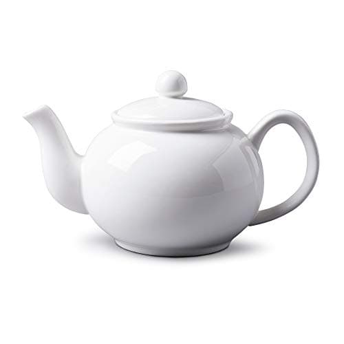 Image of WM Bartleet & Sons 1750 T190 Traditional Porcelain 4 Cup Tea Pot, 900ml – White