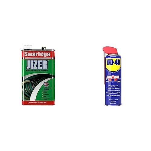 Image of Swarfega Jizer Water Soluble Parts Degreaser Cleaning Products with Rust Inhibitor & WD-40 Multi-Use Product Smart Straw 450 ml - The Ultimate All-Purpose Lubricant for Home & Workshop Use