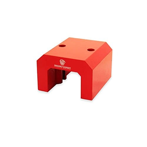 Image of Red Alnico Horseshoe Magnet for High-Temperature, Engineering, and Manufacturing Applications - 54mm x 83mm x 79mm - 47kg Pull - Pack of 10