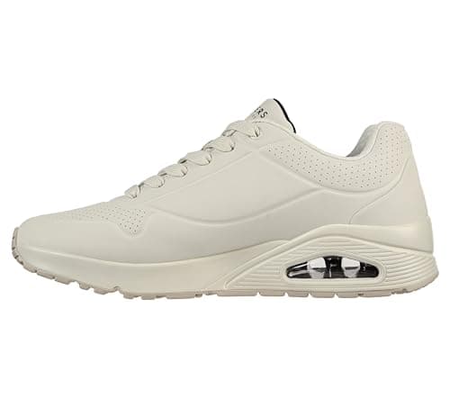Image of Skechers Men's Uno Stand on Air Sneaker, Off White Durabuck Mesh, 7 UK