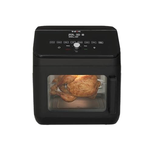 Image of Instant Digital Large Air Fryer Oven with XXL Capacity and Easy to Use 9 Smart Programmes - Air Fry, Roast, Rotisserie, Grill, Bake, Toast, Reheat, Dehydrate & Proof, Black, 13L - 1700W