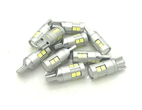 Image of 9W 12v 24v LED Canbus Error Free 501 W5W 504 Sidelight Parking Bulbs 3030 smd - Green (Pack of 10)