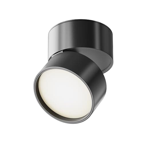 Image of Luminosa Technical - Onda Technical Onda Integrated LED Black Surface Mounted Ceiling Lamp