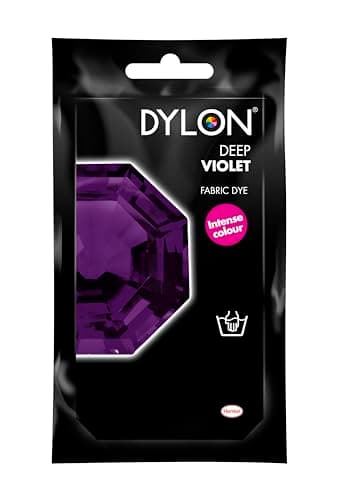 Image of DYLON Hand Dye, Fabric Dye Sachet for Clothes, Soft Furnishings and Projects, 50 g - Deep Violet