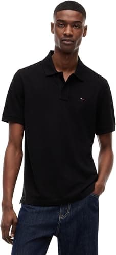 Image of Tommy Jeans Men's TJM Reg Ess Polo Ext DM0DM22711 S/S, Black (Black), XXL