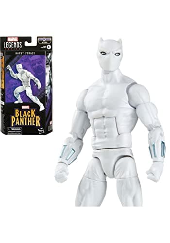 Image of Marvel Hasbro Legends Series Black Panther Hatut Zeraze 6-inch Action Figure Toy, 6 Accessories, 1 Build-A-Figure Part, F3678, Multicolor