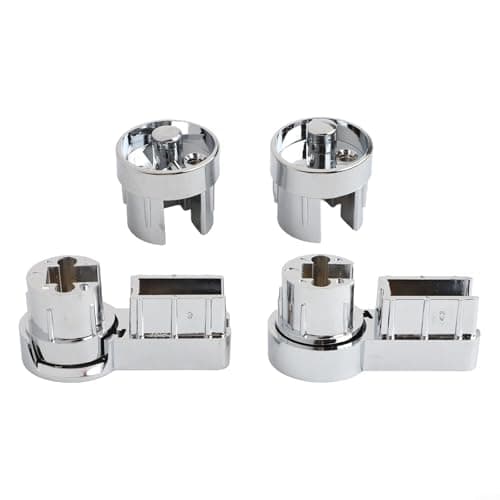 Image of Set Of Shower Holder Brackets With ABS Material And Chrome Finish, Designed For 6mm Glass Shower Doors, Offers Reliable Stability And Secure Attachment