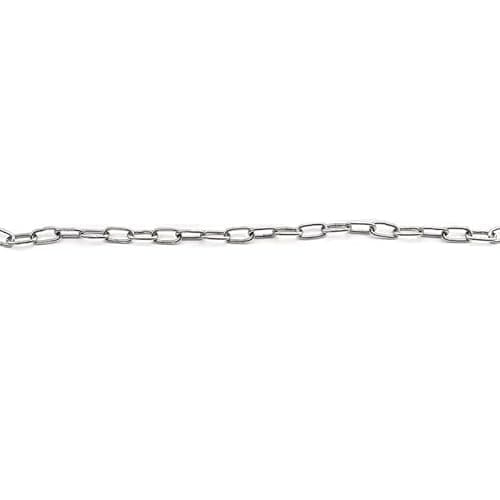 Image of 2 Meter Stainless Steel Chain 2mm Heavy Duty Link Chain for Fence Gates Garage Doors