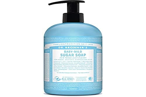 Image of Dr. Bronner's - Organic Sugar Soap Baby Mild 710 ml Black