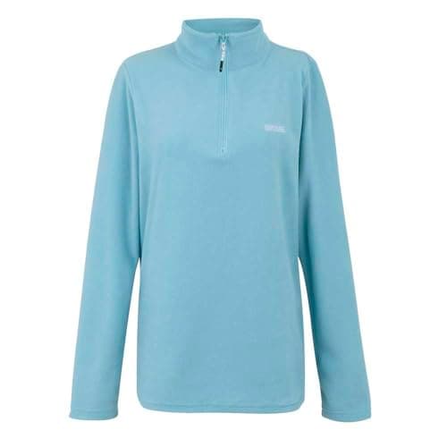 Image of Regatta Womens Sweethart Half Zip Fleece Lightweight Quick Dry Winter Layer Top Blue