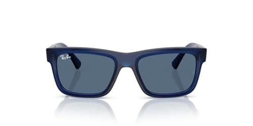 Image of Ray-Ban Unisex Kid's Rj9196s Warren Sunglasses, Transparent Blue/Dark Blue, 49 mm