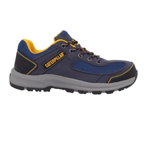 Image of Caterpillar Elmore Low Synthetic Navy Safety Trainers - UK 8
