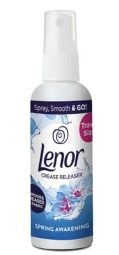 Image of Lenor Crease Releaser Spring Awakening Travel Size 100ml | Quick Ironing Spray for Clothes | Fresh Floral Scent