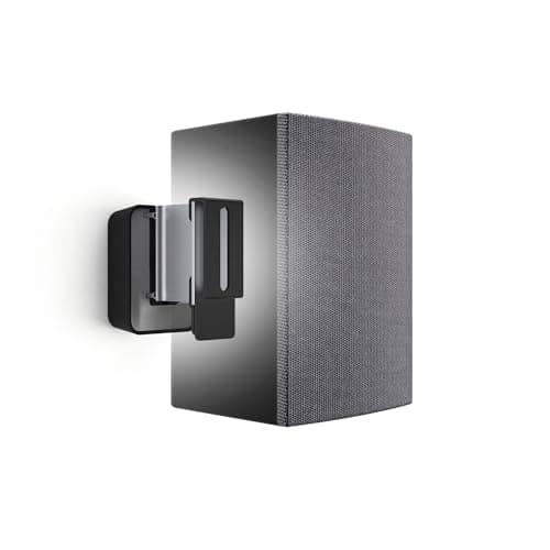 Image of Vogel's SOUND 3200 Universal speaker wall bracket, Max. 11 lbs (5 kg), Tiltable -30º/+30º, Swivels up to 70º (left/right), Also fits Denon Home 150, Black, 1 bracket