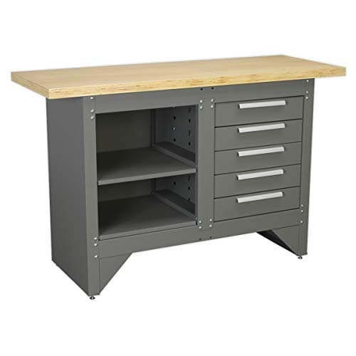 Image of Sealey Ap2030Bb Workbench With 5 Drawers Ball Bearing Runners Heavy-Duty