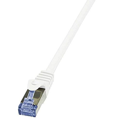Image of LogiLink CQ3011S Cat.6A 10G S/FTP PIMF PrimeLine Ethernet Cable, 0.25 Meter Length, White