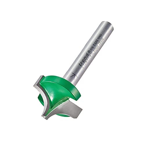 Image of Trend CraftPro Ovolo Rounded Over Router Cutter, 1/4 Inch Shank, 4.8mm Radius and 22.2mm Cut Length, Tungsten Carbide Tipped, C128X1/4TC
