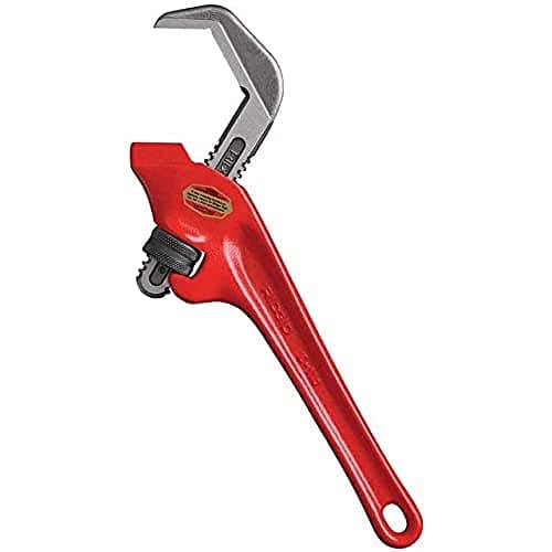 Image of RIDGID 31305 Model E-110 Hex Wrench, 9-1/2-inch Offset Hex Wrench,Red, Black