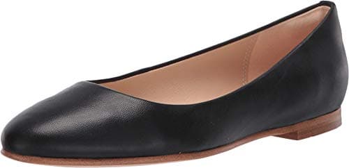 Image of Clarks Women's Grace Piper Ballet Flat, Black Leather, 5 UK